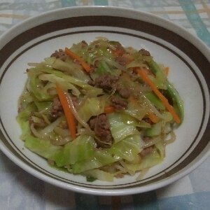 節約に！もやしとキャベツの挽き肉入りとろみ炒め